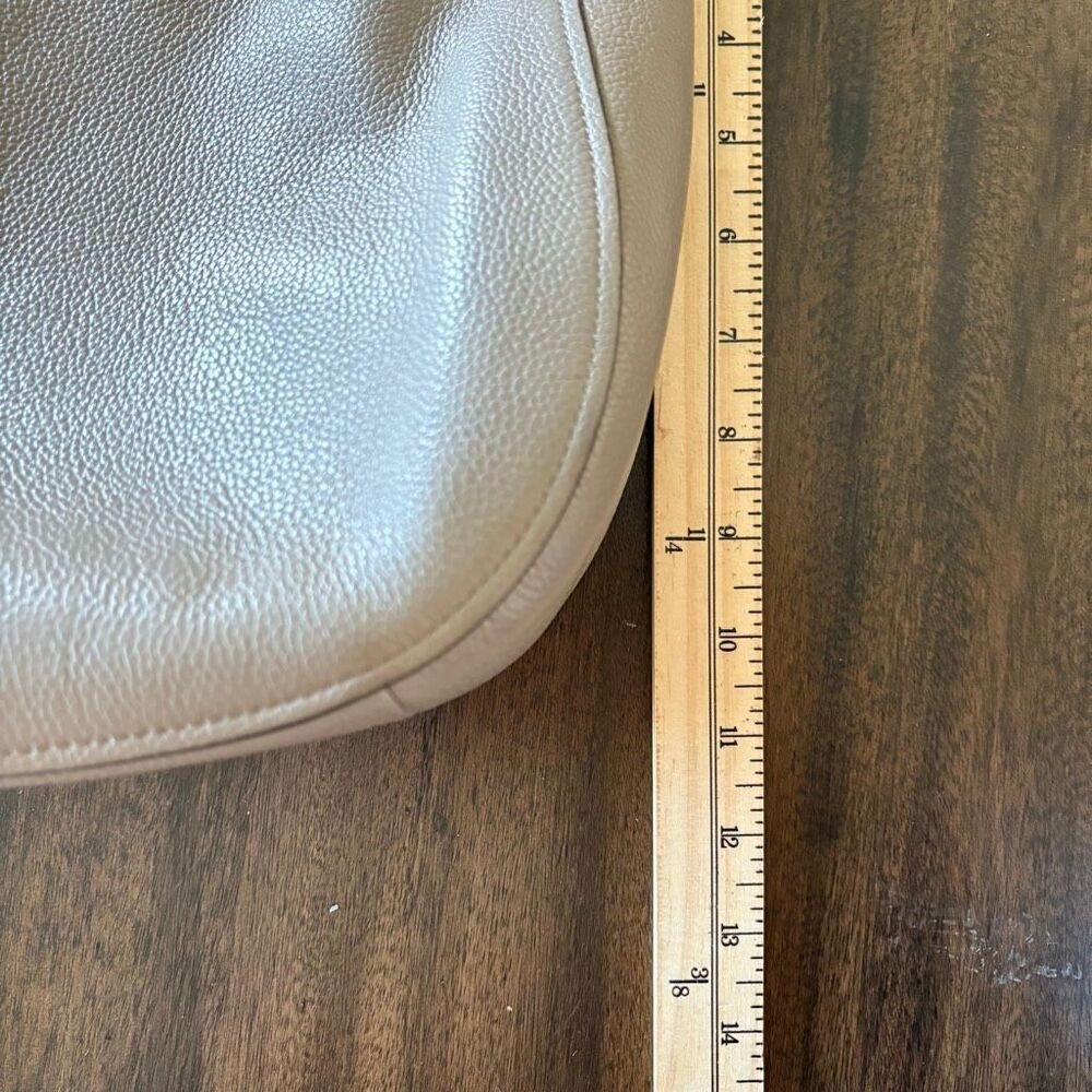 Coach 58036 Chelsea 32 Hobo Leather Shoulder Bag Taupe Classic - Picture 10 of 11